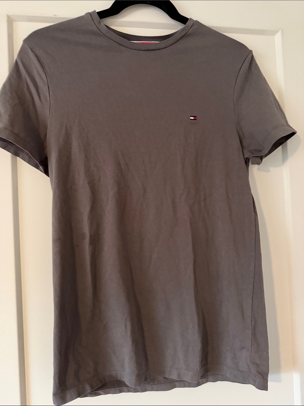 Tommy Hilfiger Slim fit Short Sleeve Crew Tee - Steel Gray